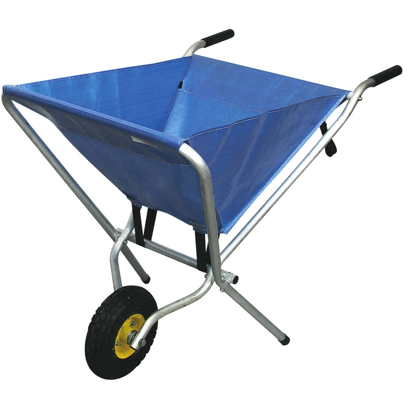 CARRIOLA PIEGHEVOLE ALLUMINIO CON RUOTA PNEUMATICA MANICI IN PVC