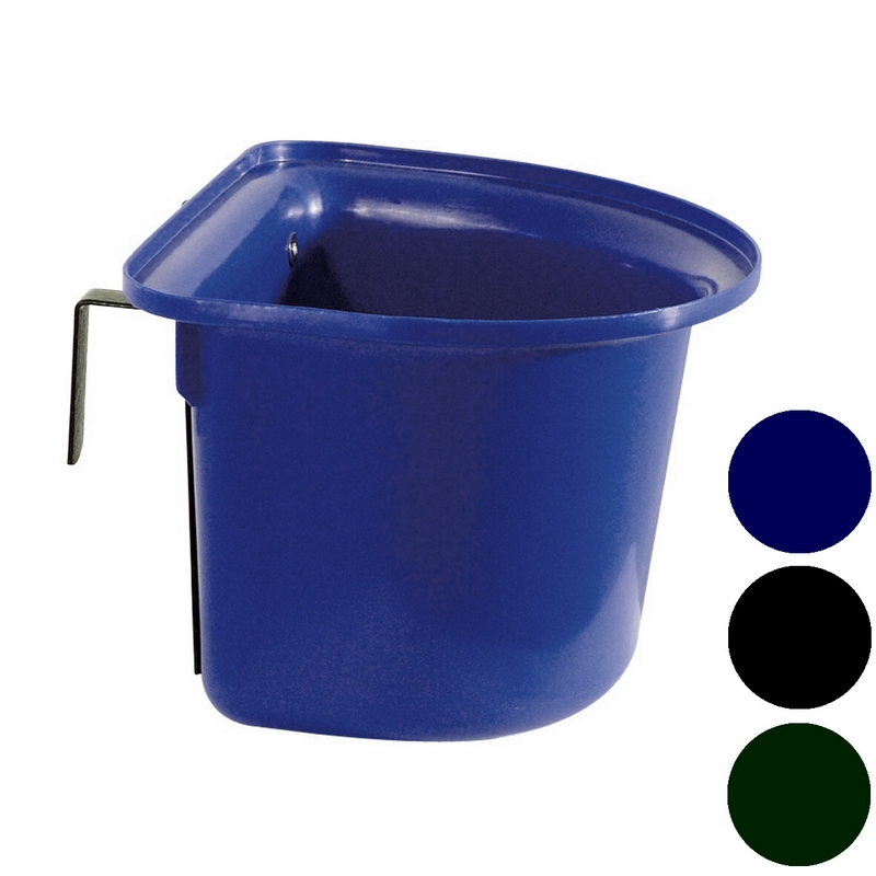 MANGIATOIA PORTATILE PLASTICA CON ZANCHE IN METALLO