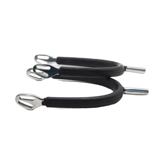 SPERONI CON GAMBO TONDO INOX UOMO DA MM 25 RICOPERTI IN GOMMA