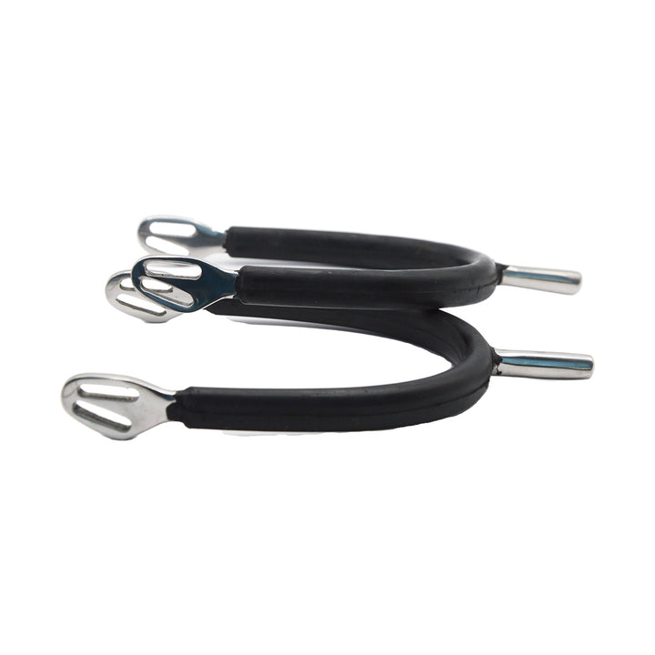 SPERONI CON GAMBO TONDO INOX UOMO DA MM 25 RICOPERTI IN GOMMA