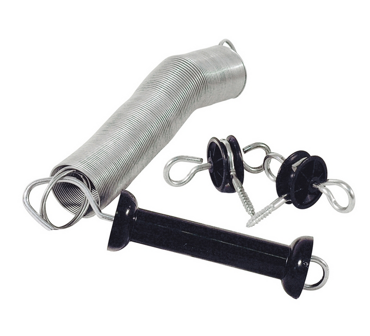 SET COMPLETO PER CANCELLO CON MOLLA ED ISOLATORI