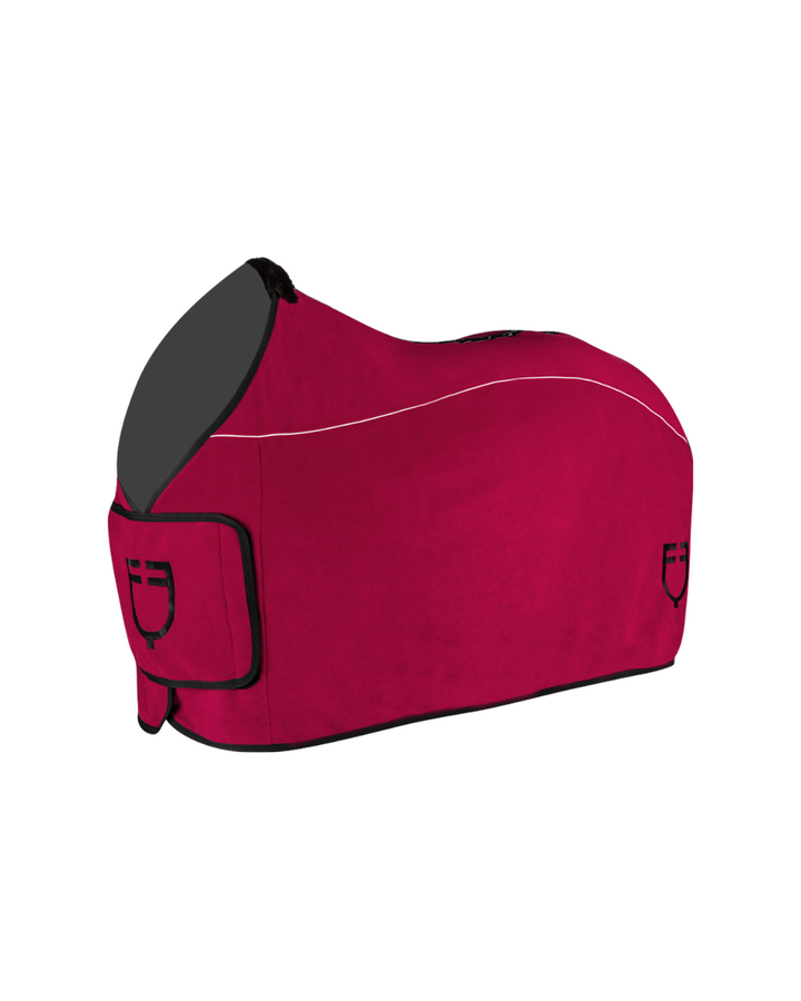 Coperta in Pile Equestro per Cavallo — Anti-Pilling con Chiusura Frontale