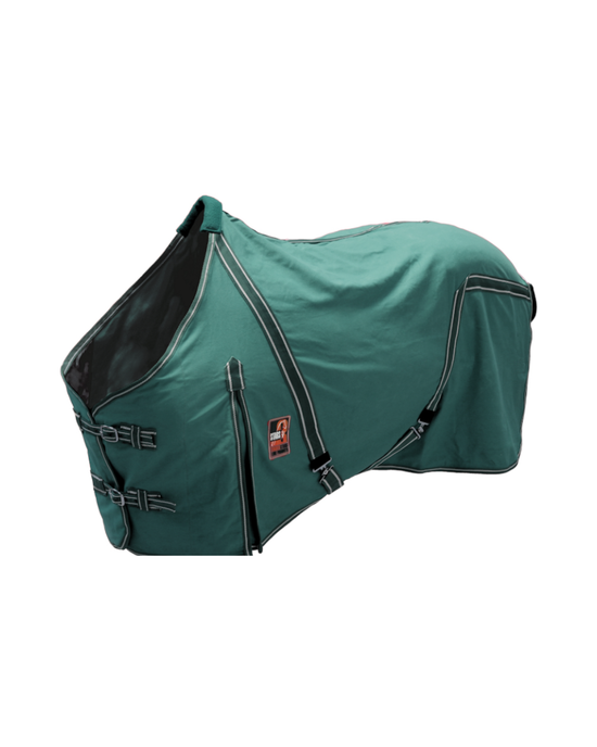 Coperta per Cavallo in Cotone Canvas con Soffietti Laterali da Box