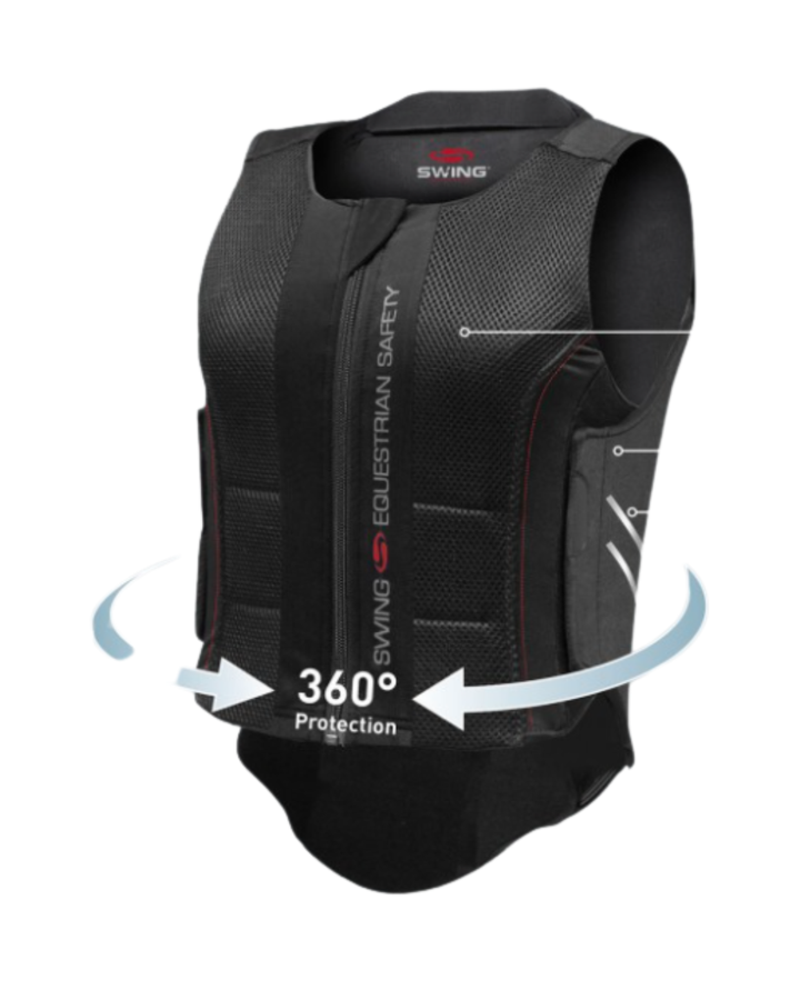 Corpetto Paraschiena Adulto P07 Swing Waldhausen — Protezione 360° Certificata CE