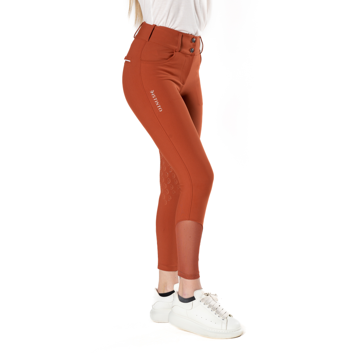 Pantaloni "Orchidea"  con grip al ginocchio "D-istinto"