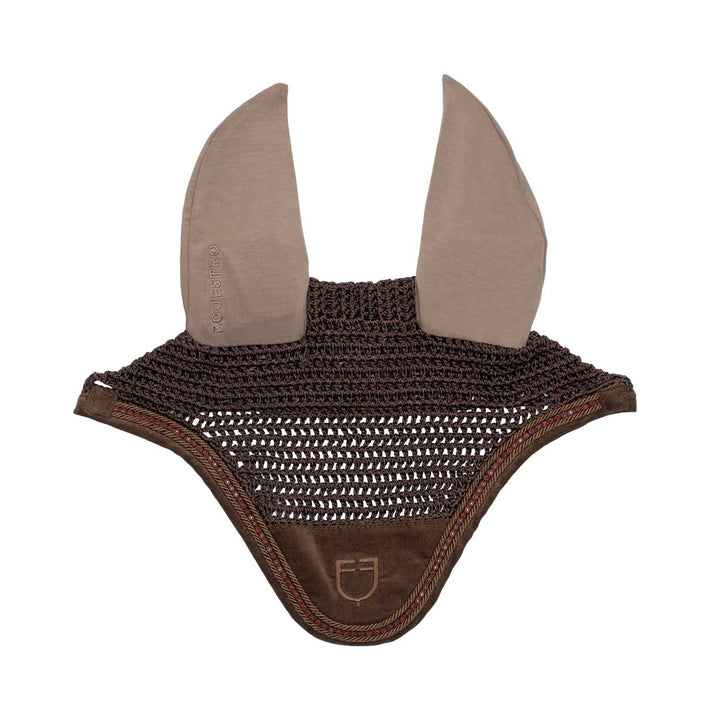Cuffietta con lavorazione crochet e strass Equestro