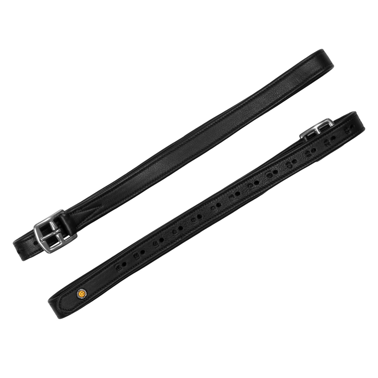 Staffili in cuoio con fori numerati