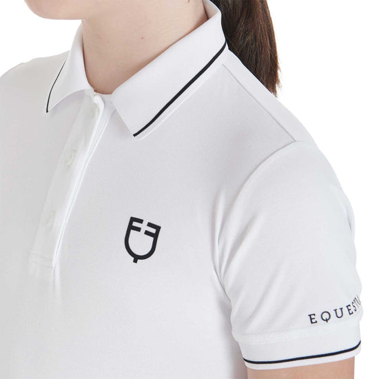 Polo bambini slim fit in tessuto tecnico antibatterico 2026