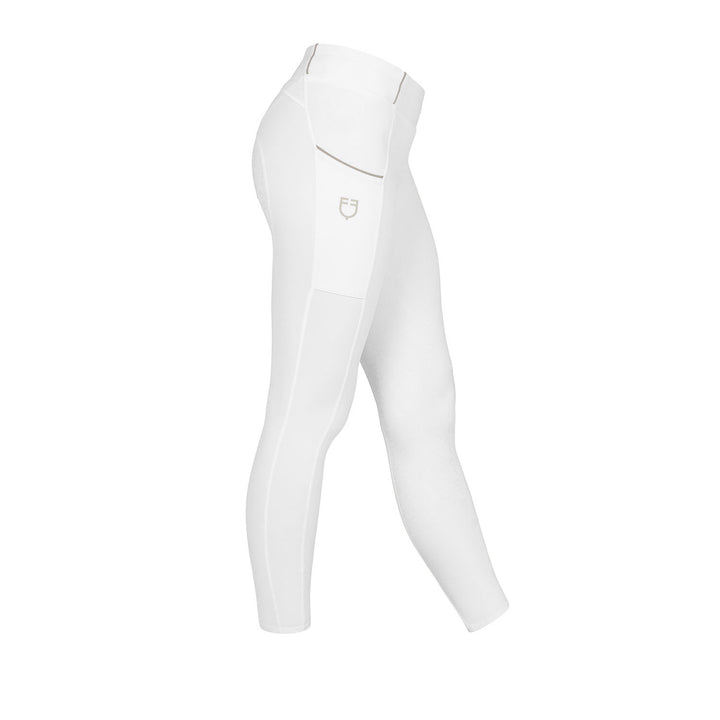 Leggings bambina slim fit grip con logo