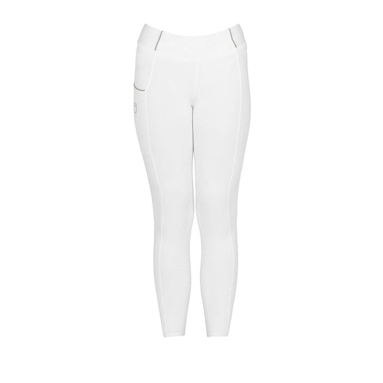 Leggings bambina slim fit grip con logo