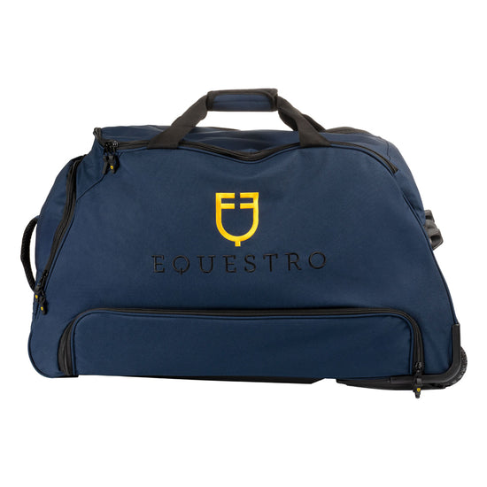Borsa trolley con logo ricamato