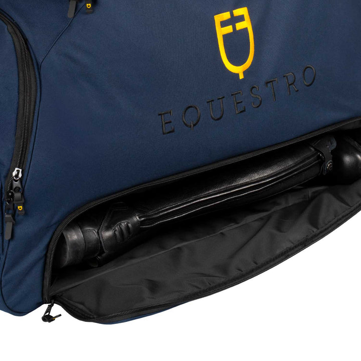 Borsa trolley con logo ricamato