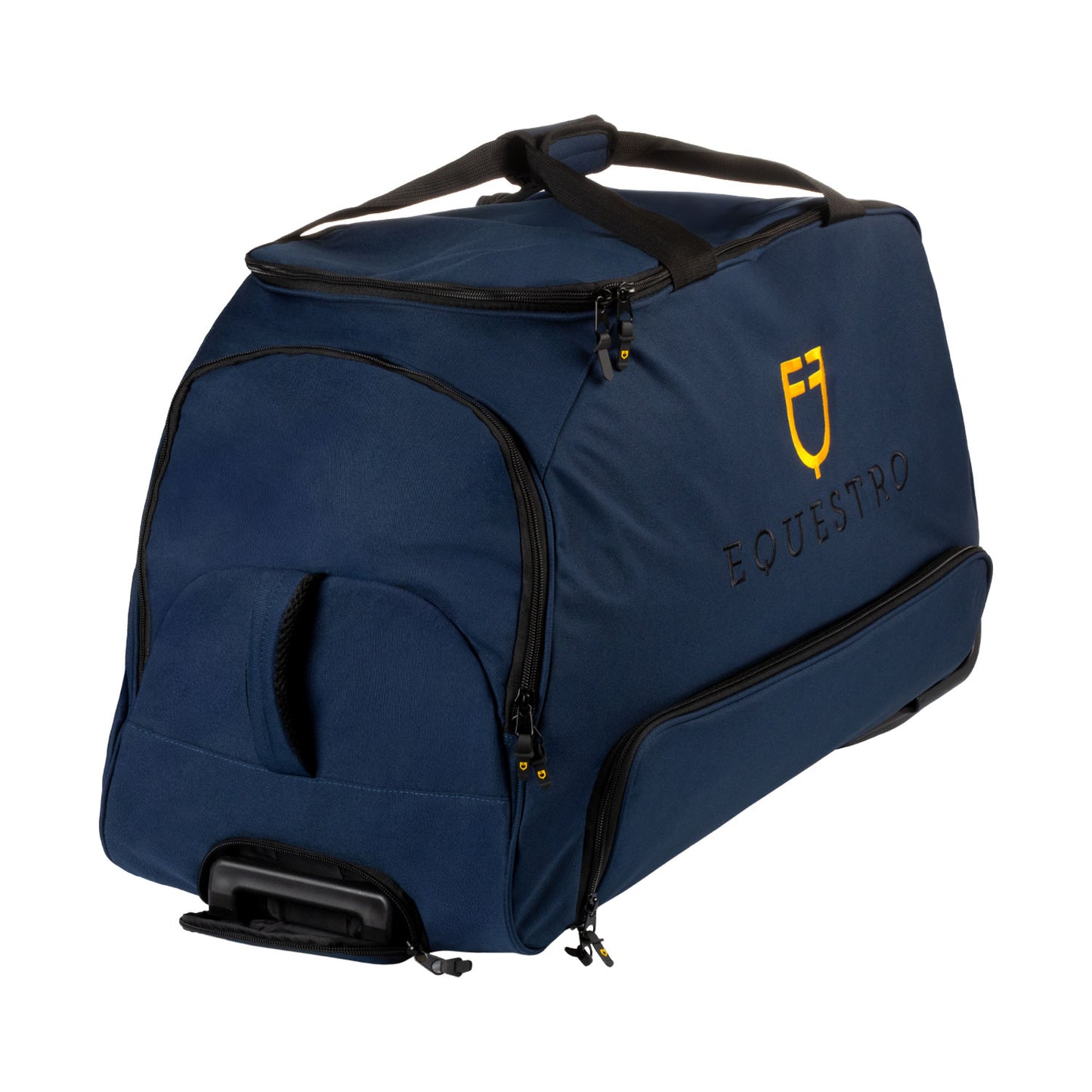 Borsa trolley con logo ricamato