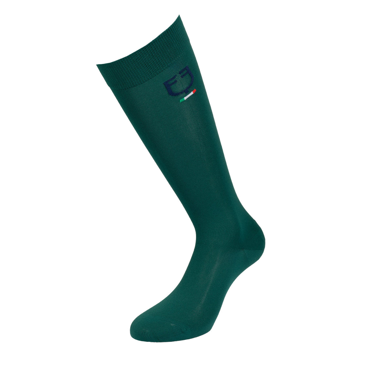 Calza tecnica elasticizzata con bandiera italiana