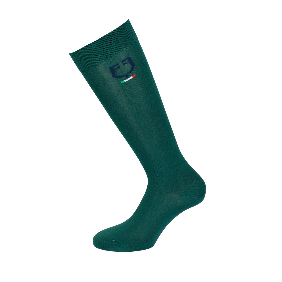 Calza tecnica elasticizzata con bandiera italiana