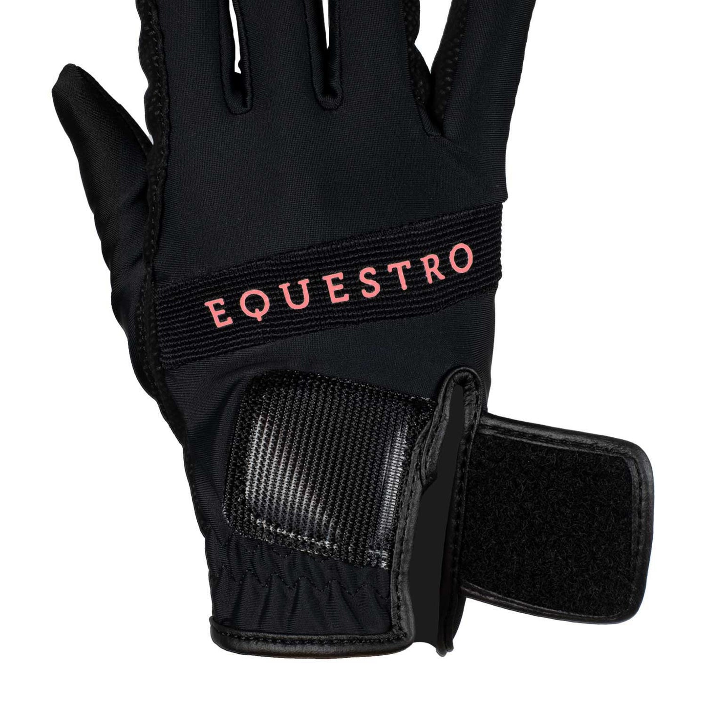 Guanti in tessuto tecnico con logo multicolor Equestro
