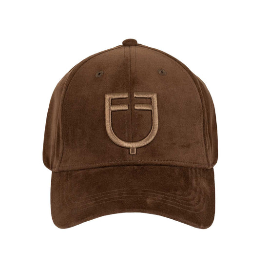 Cappellino unisex baseball in tessuto effetto velluto