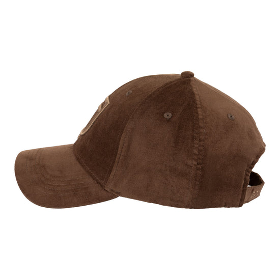 Cappellino unisex baseball in tessuto effetto velluto