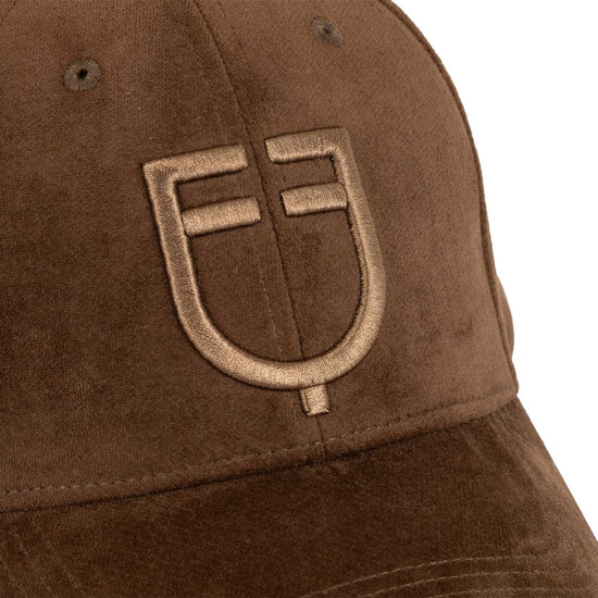Cappellino unisex baseball in tessuto effetto velluto