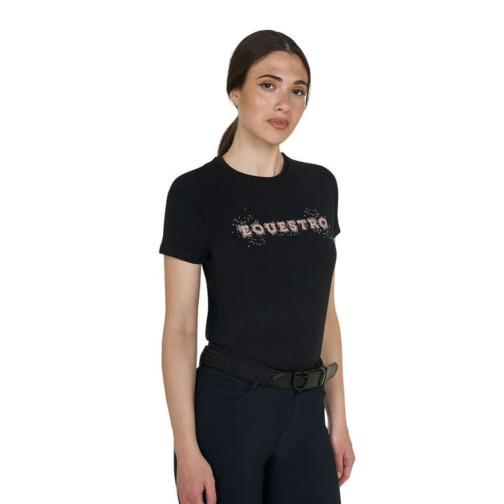 T-shirt donna Strass in cotone 2026