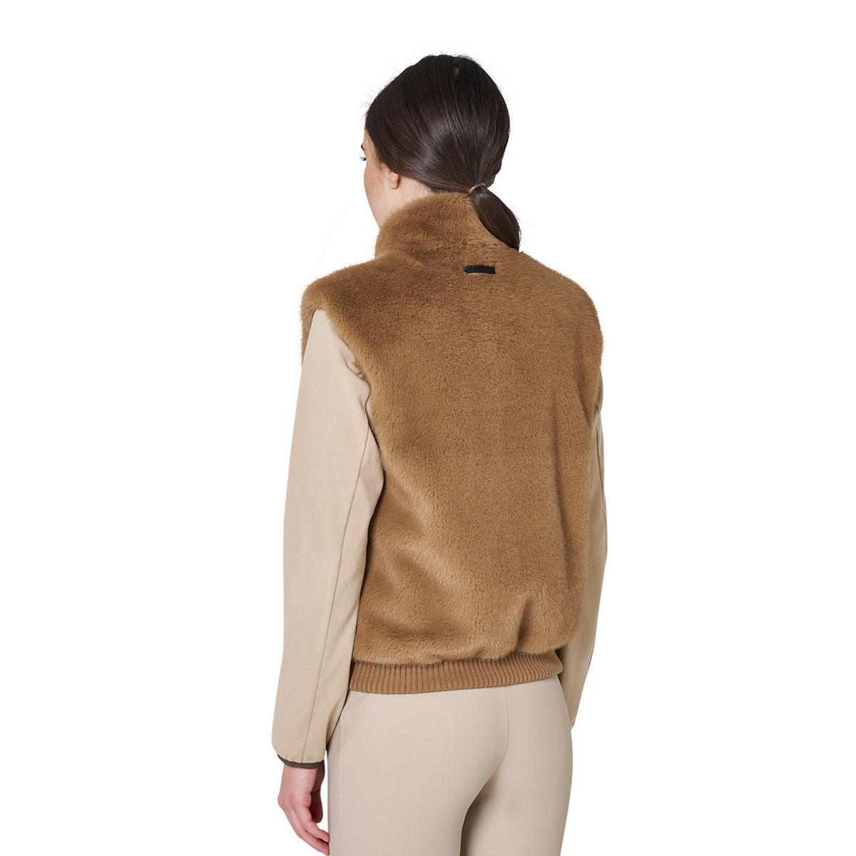 Smanicato donna in pelliccia sintetica Equestro