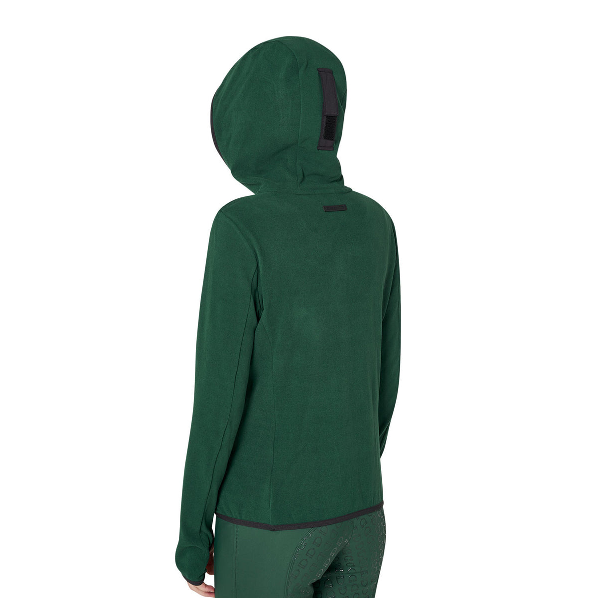Felpa donna in pile con zip Equestro
