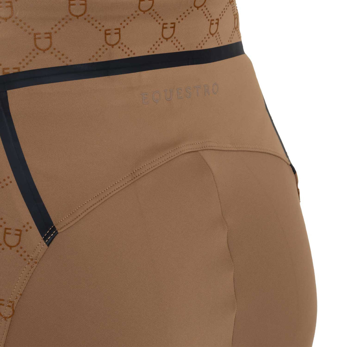 Leggings donna vita alta in tessuto tecnico monogram