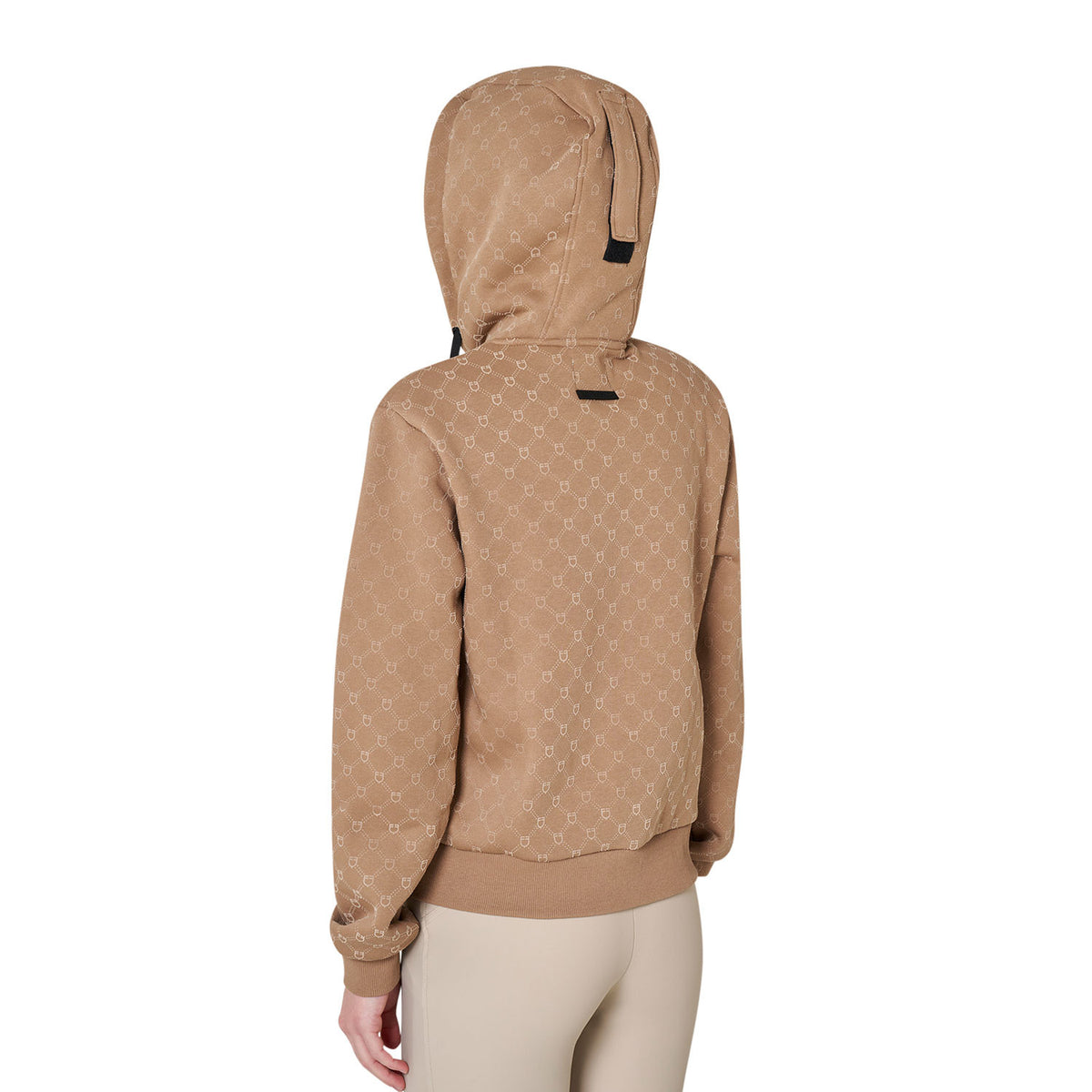 Felpa donna monogram con cappuccio Equestro