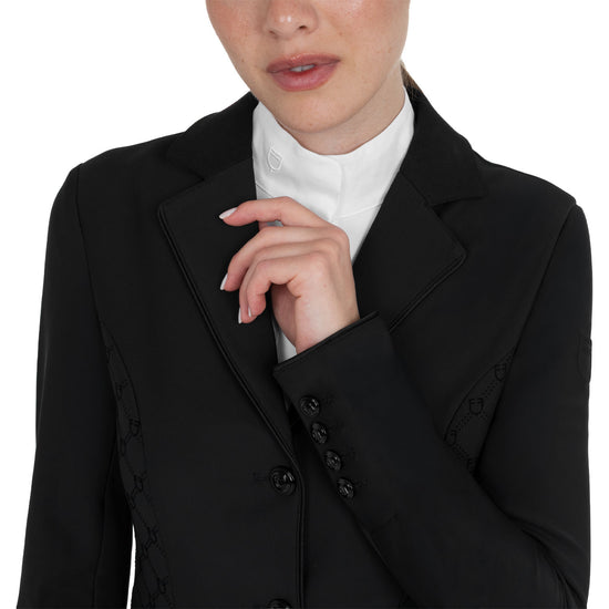 Giacca concorso donna monogram in tessuto effetto velluto