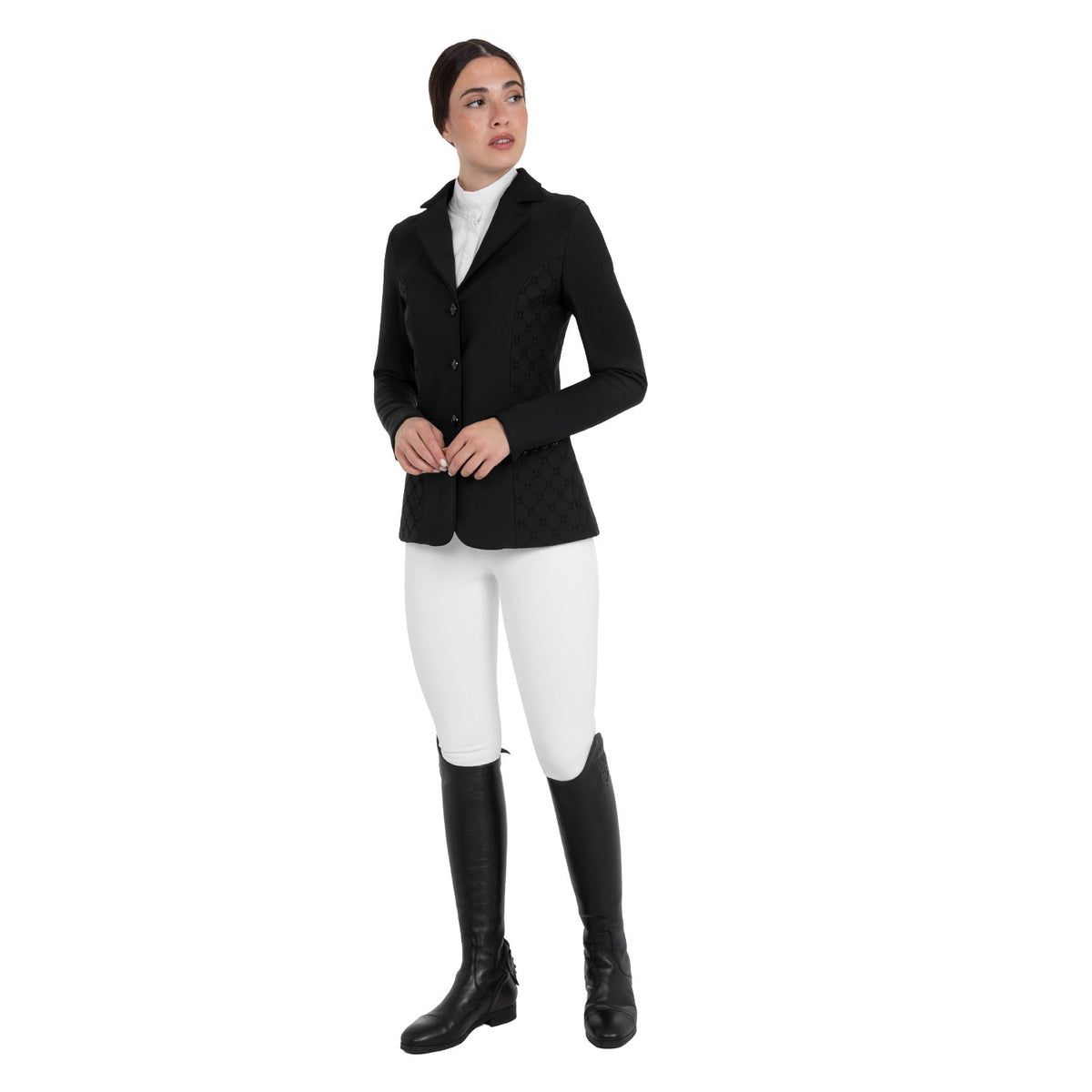 Giacca concorso donna monogram in tessuto effetto velluto