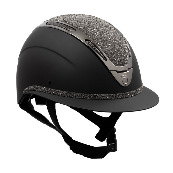 Cap Apocalypse donna calotta opaca e brillantini omologazione EN 1384-2023