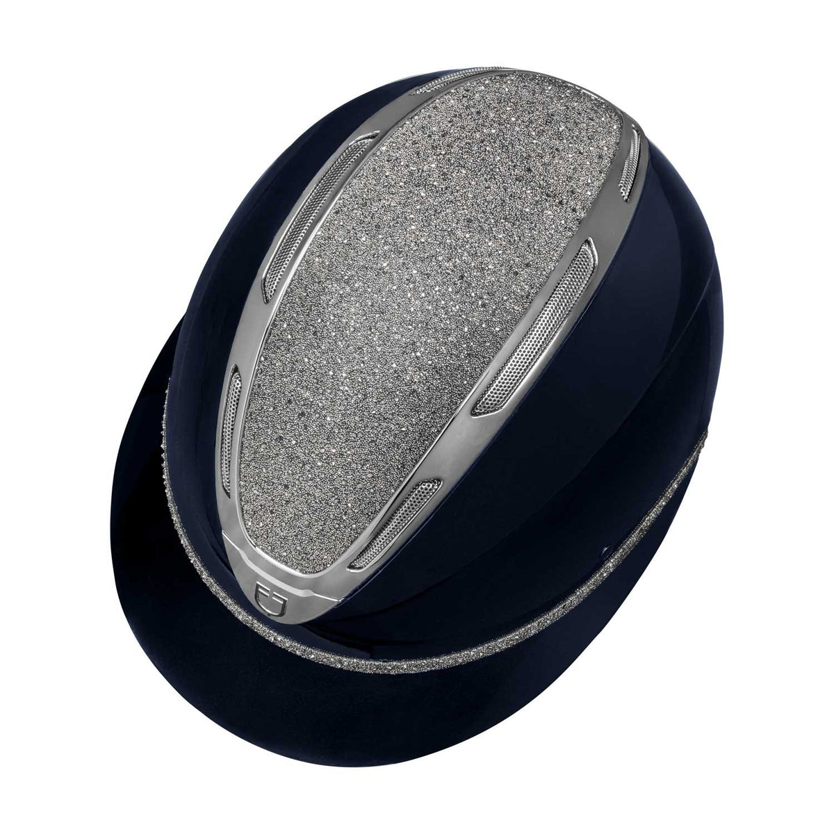 Cap Apocalypse donna calotta lucida e brillantini omologazione EN 1384-2023