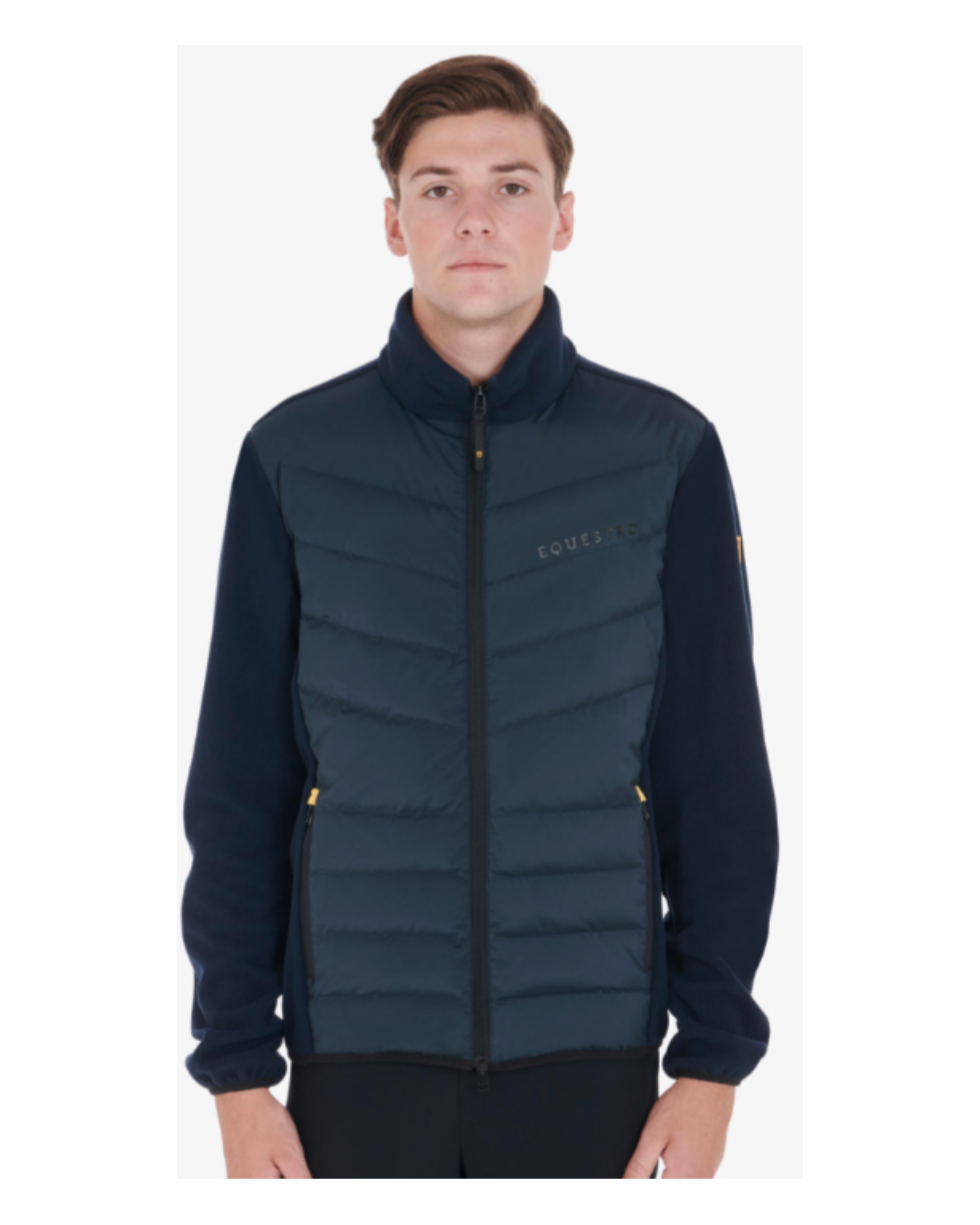 Felpa da uomo in pile e nylon imbottito