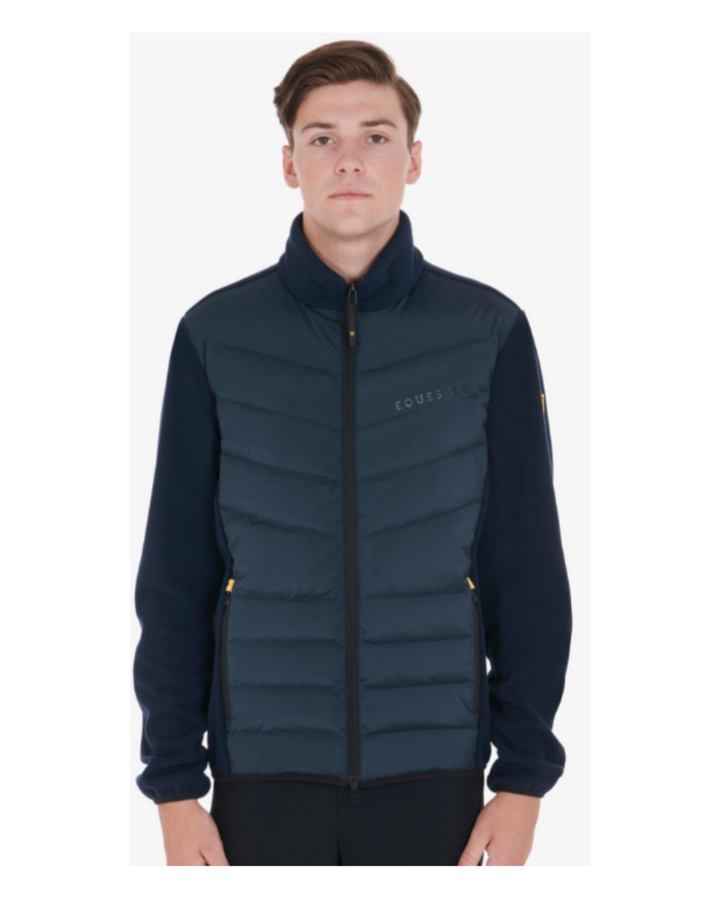 Felpa da uomo in pile e nylon imbottito