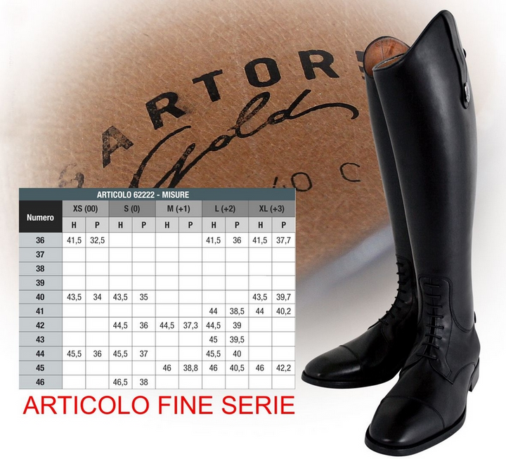 STIVALI CONCORSO GOLD LACCI MADE IN ITALY