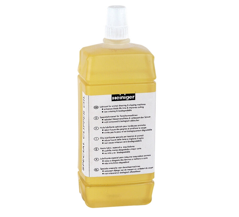 FLACONE OLIO LUBRIFICANTE ML. 500 HEINIGER PER TOSATRICI