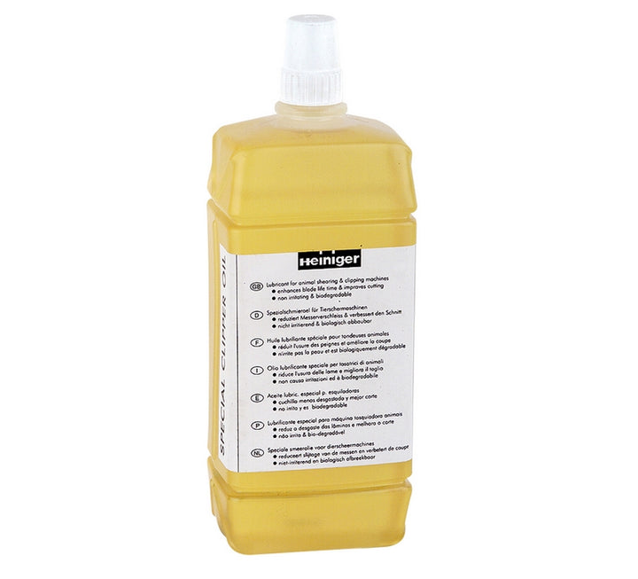 FLACONE OLIO LUBRIFICANTE ML. 500 HEINIGER PER TOSATRICI