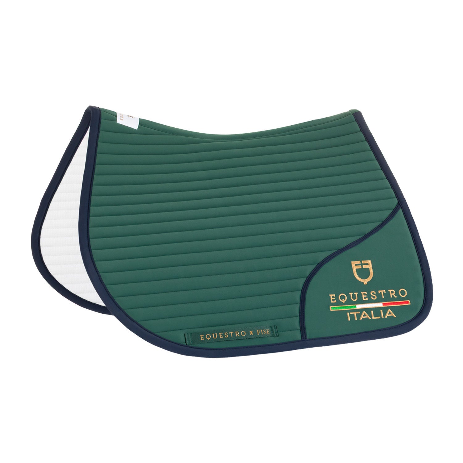 Sottosella salto con logo ricamato Equestro X FISE 100