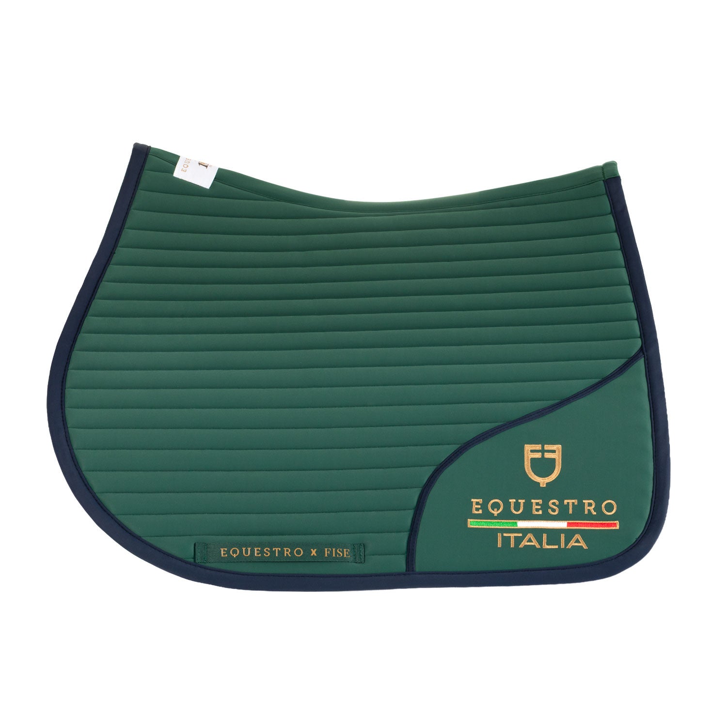 Sottosella salto con logo ricamato Equestro X FISE 100