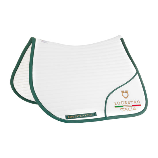 Sottosella salto con logo ricamato Equestro X FISE 100