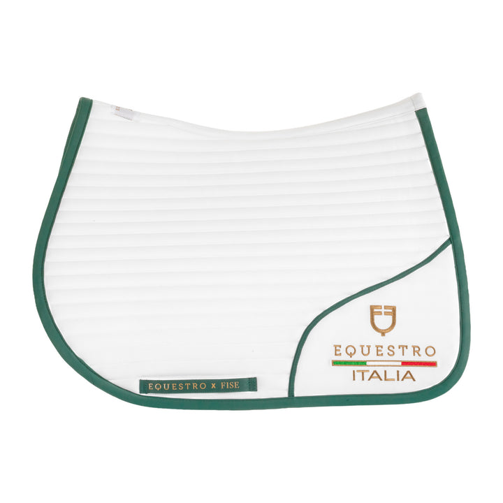 Sottosella salto con logo ricamato Equestro X FISE 100