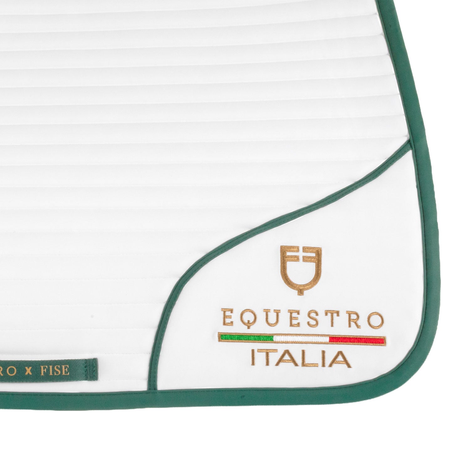 Sottosella salto con logo ricamato Equestro X FISE 100