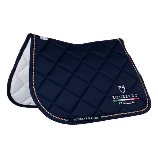 Sottosella salto piping tricolore Equestro X FISE