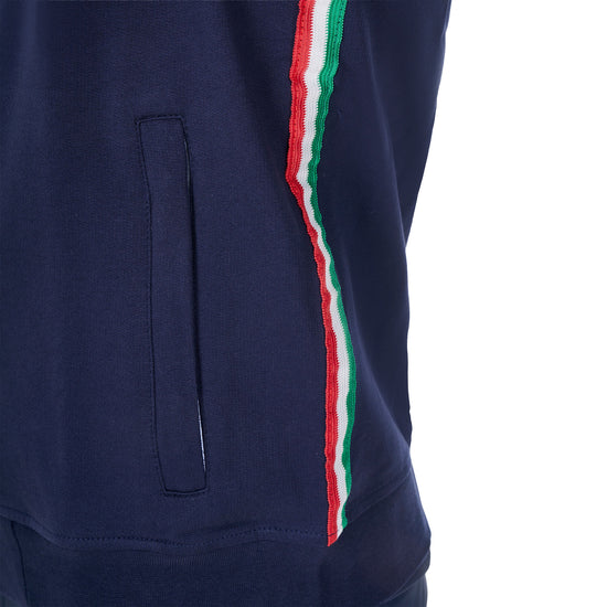 Felpa uomo in pile con cappuccio Equestro X FISE