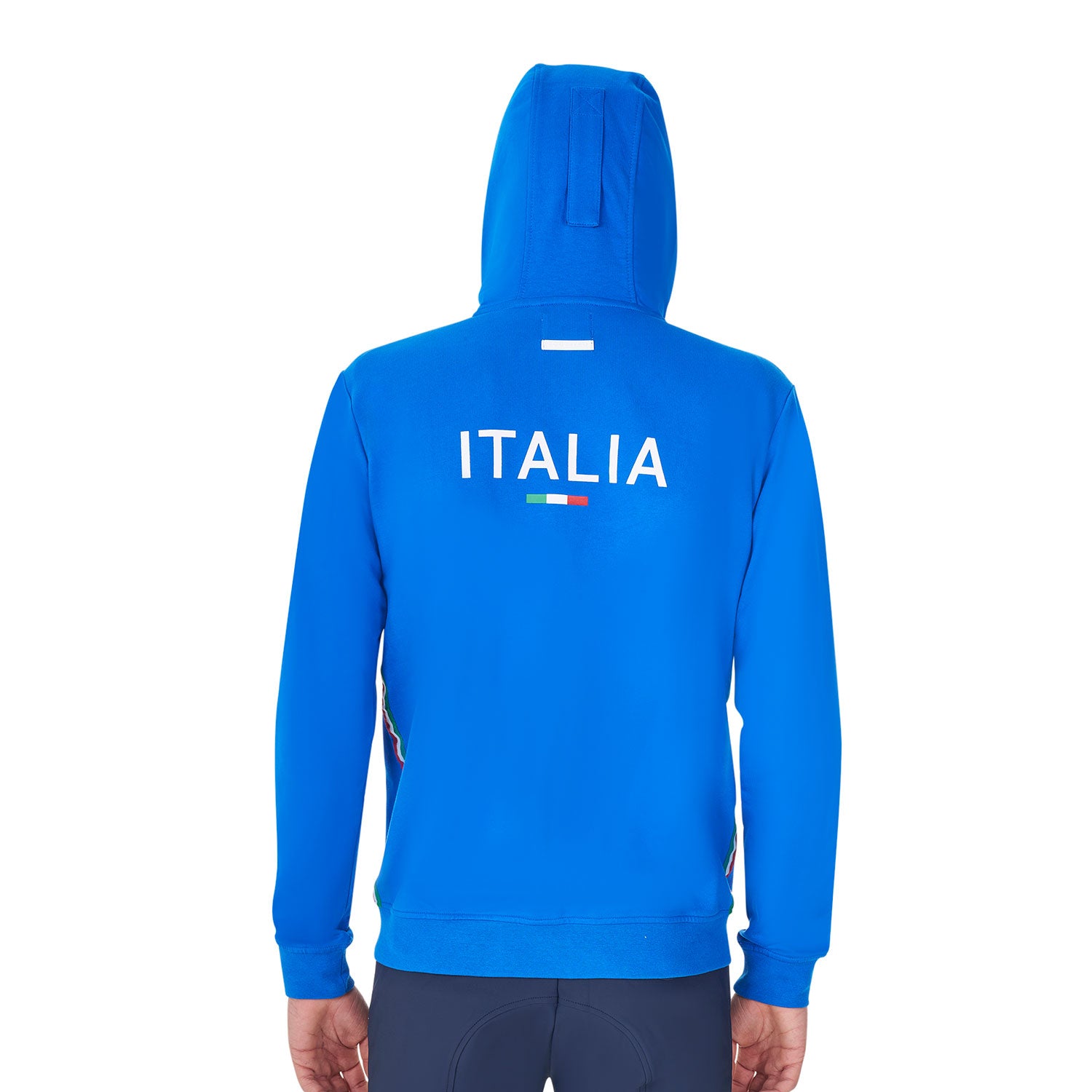 Felpa uomo in pile con cappuccio Equestro X FISE