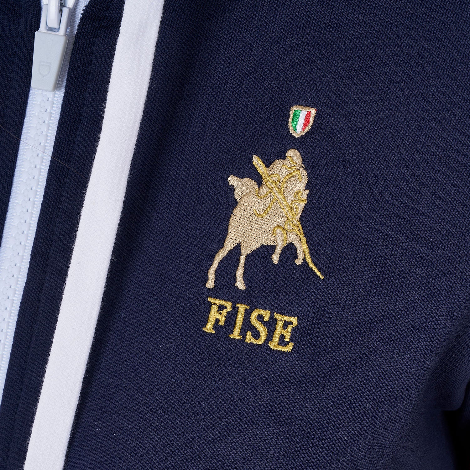 Felpa donna in pile con cappuccio Equestro X FISE