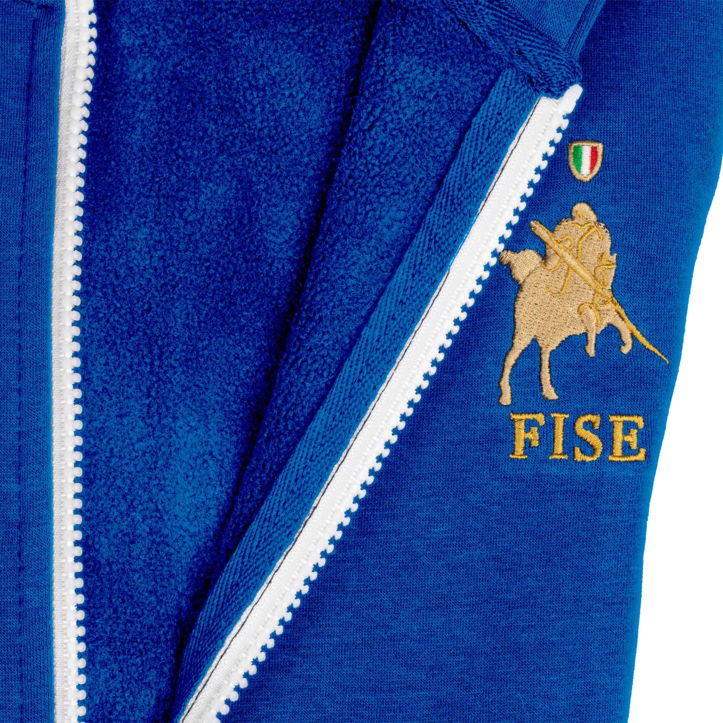 Felpa donna in pile con cappuccio Equestro X FISE