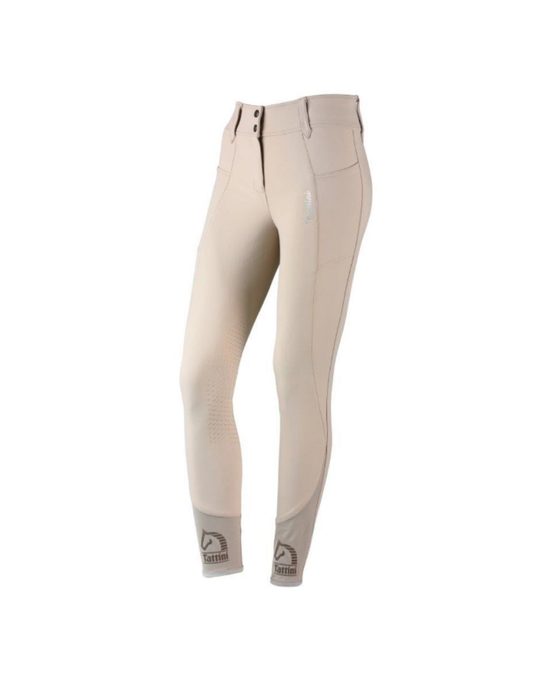 Pantalone da Equitazione Tattini Salice Donna — Grip Silicone Tessuto Eco-Sostenibile