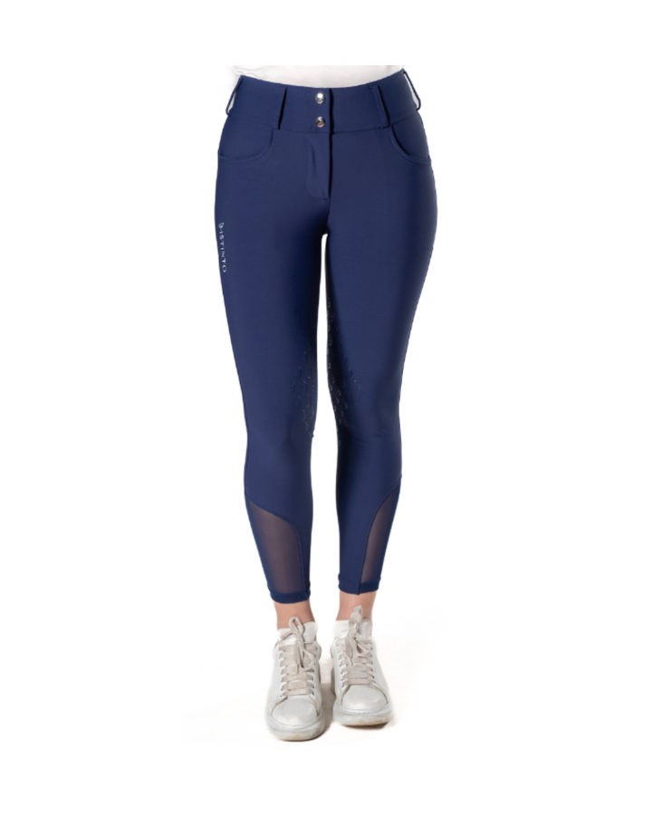 Pantaloni da Equitazione D-Istinto Orchidea Full Grip Donna — Tessuto Tecnico