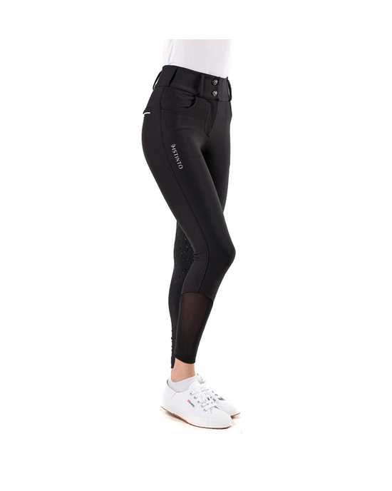 Pantaloni da Equitazione D-Istinto Orchidea Full Grip Donna — Tessuto Tecnico